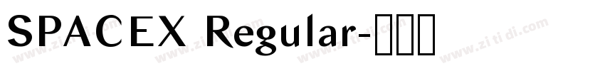 SPACEX Regular字体转换 SPACEX Regular字体转换